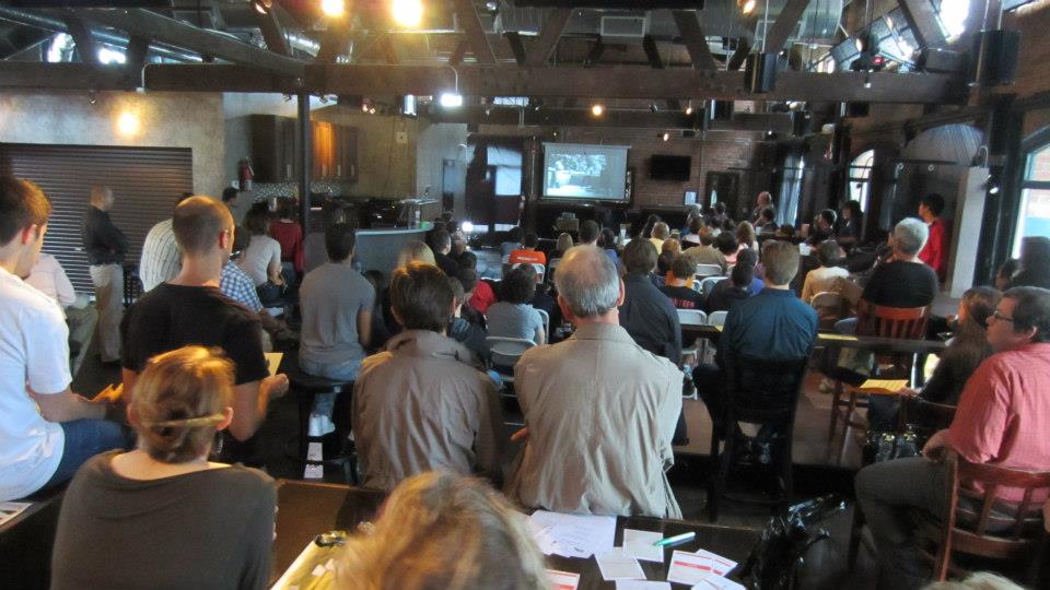 Short films created by local filmmakers were screened as part of the TriFilm // filmSPARK 2012 social.