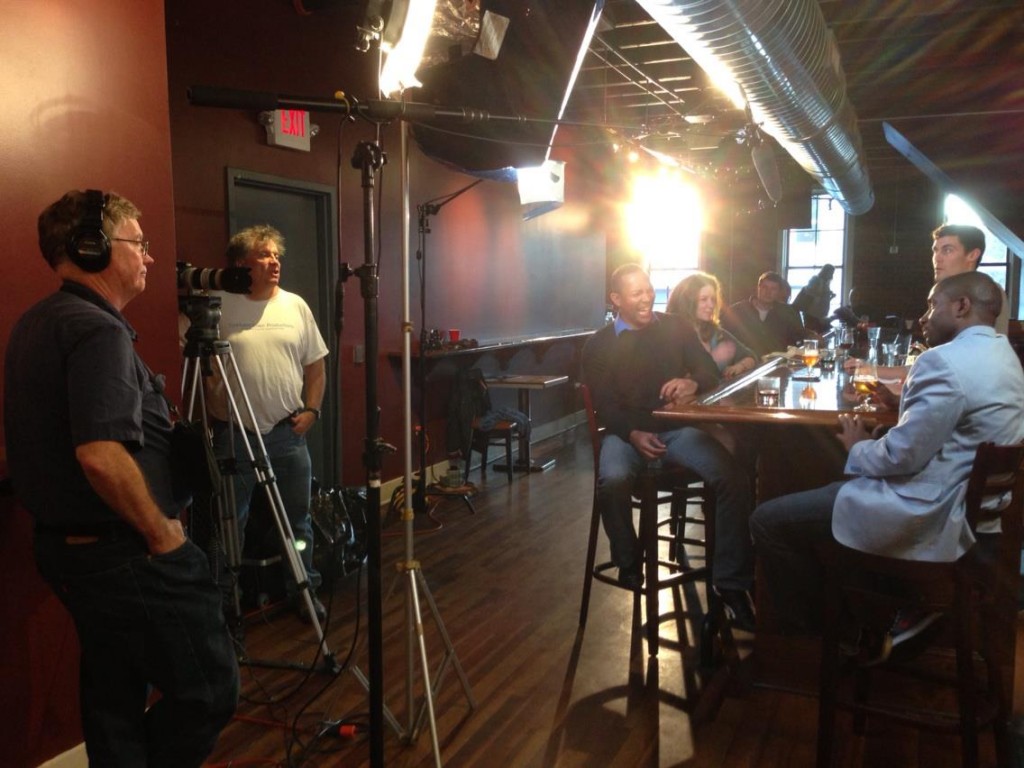On location at Busy Bee shooting a short film on Tuesday, January 29, 2013.
