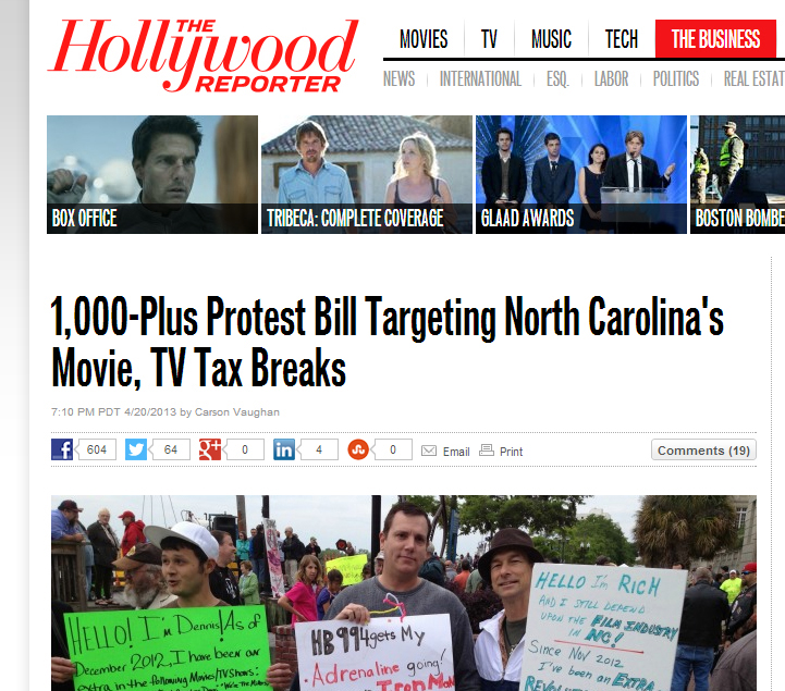 Screenshot of THR. Read the full article here.