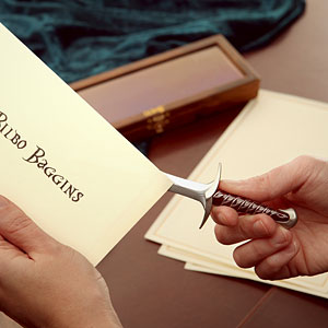 Hobbit letter openers from ThinkGeek ($29.99)