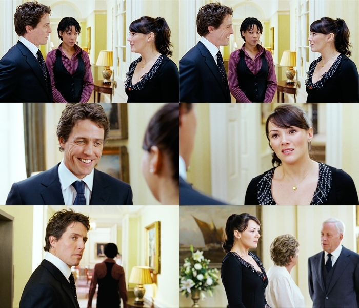 The character Natalie, when first meeting the Prime Minister.