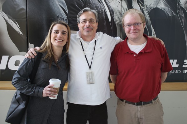 Meredith Schmidt, Tim Hazlehurst, and Emmaus Smith the day we did our test screening at the IMAX Theatre at Marbles in April 2015.
