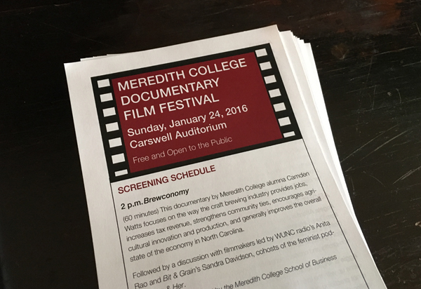 Recap: Brewconomy screening at Meredith College